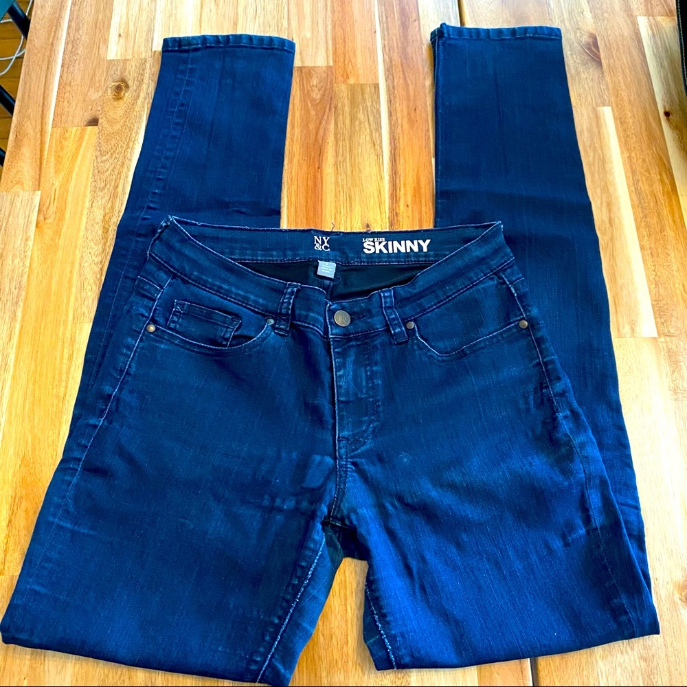 NY&C LOW RISE SKINNY JEANS